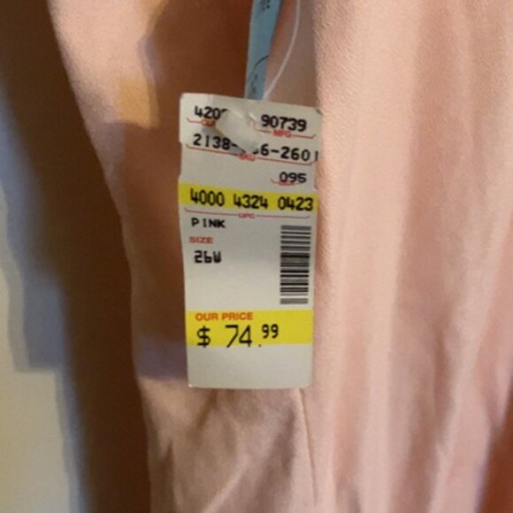 Betsy’s Things Women’s Pink Long Button Front Dress – Size 26W – Made in USA - Picture 7 of 7